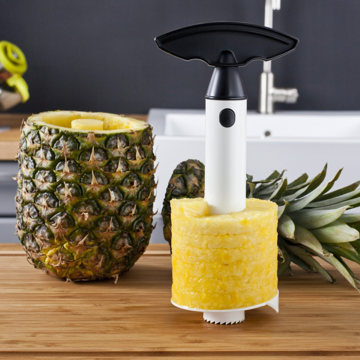 Vacu Vin Ananasskjærer hvit/svart