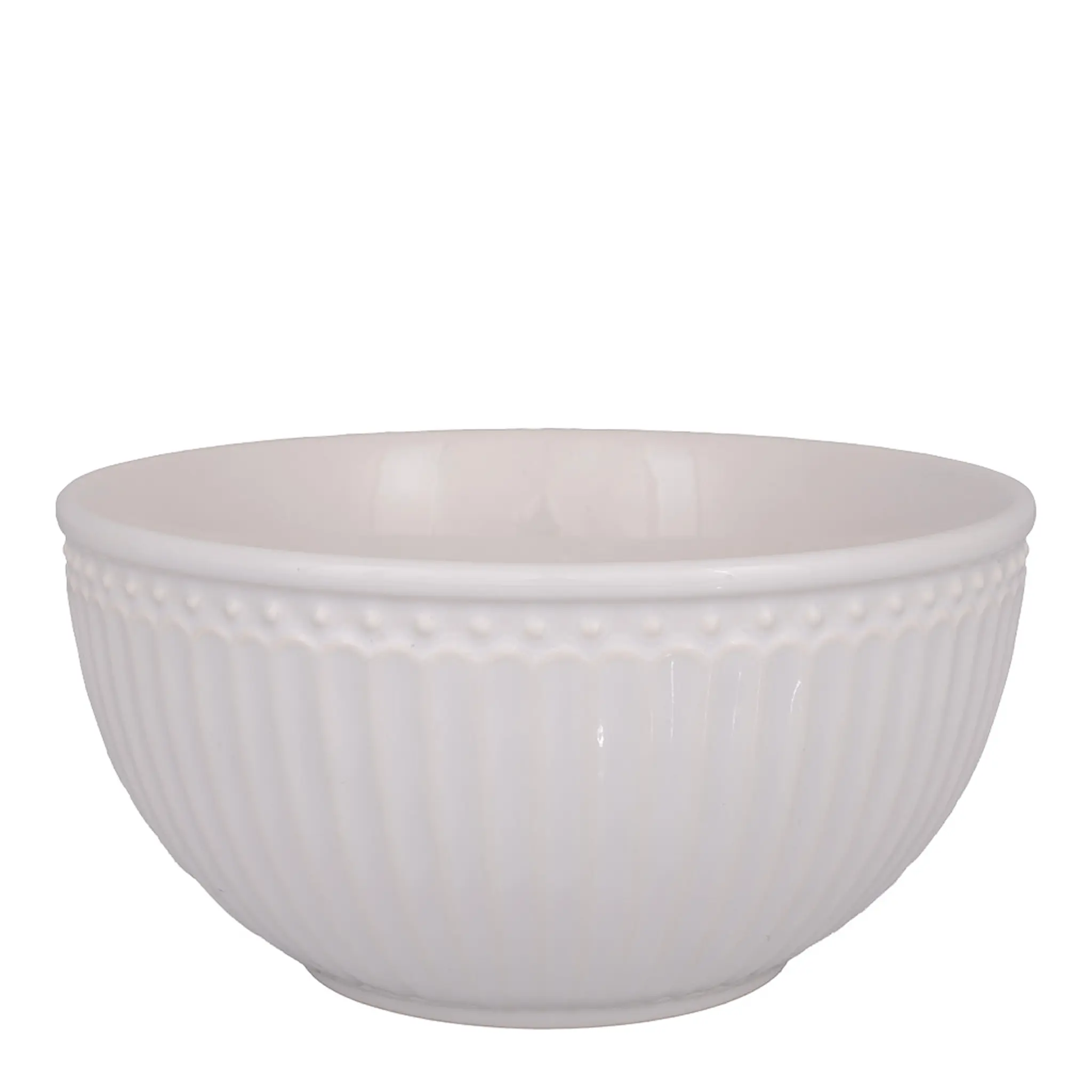 GreenGate Everyday Alice serveringsskål 0,9 L vit