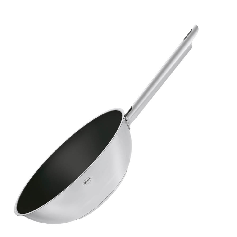 Rösle - PureElements Wokkipannu 28 cm Teräs/Musta