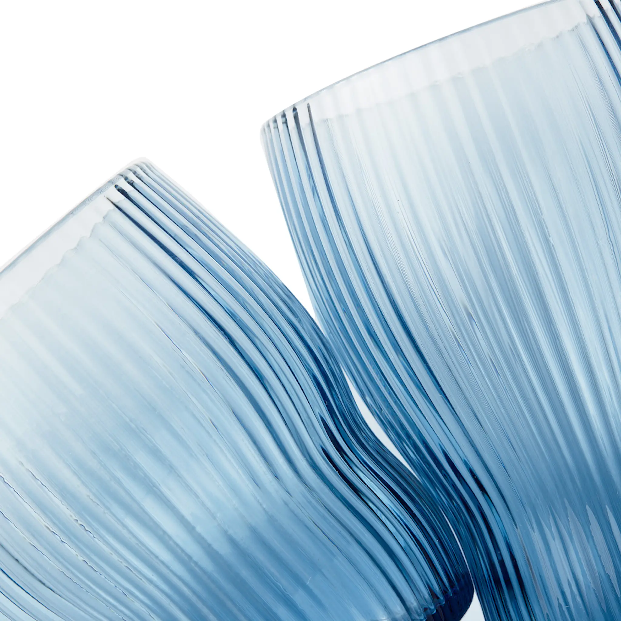 Pols Potten Pum Glas 9 cm 2-pack Blå