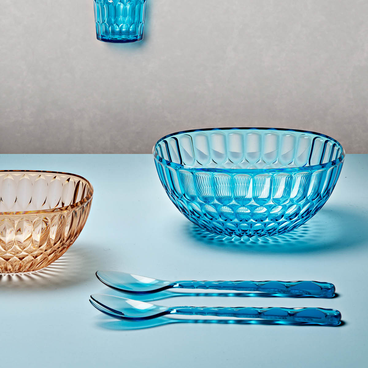 Guzzini Vanity Salaattiottimet 2 osaa Sea Blue