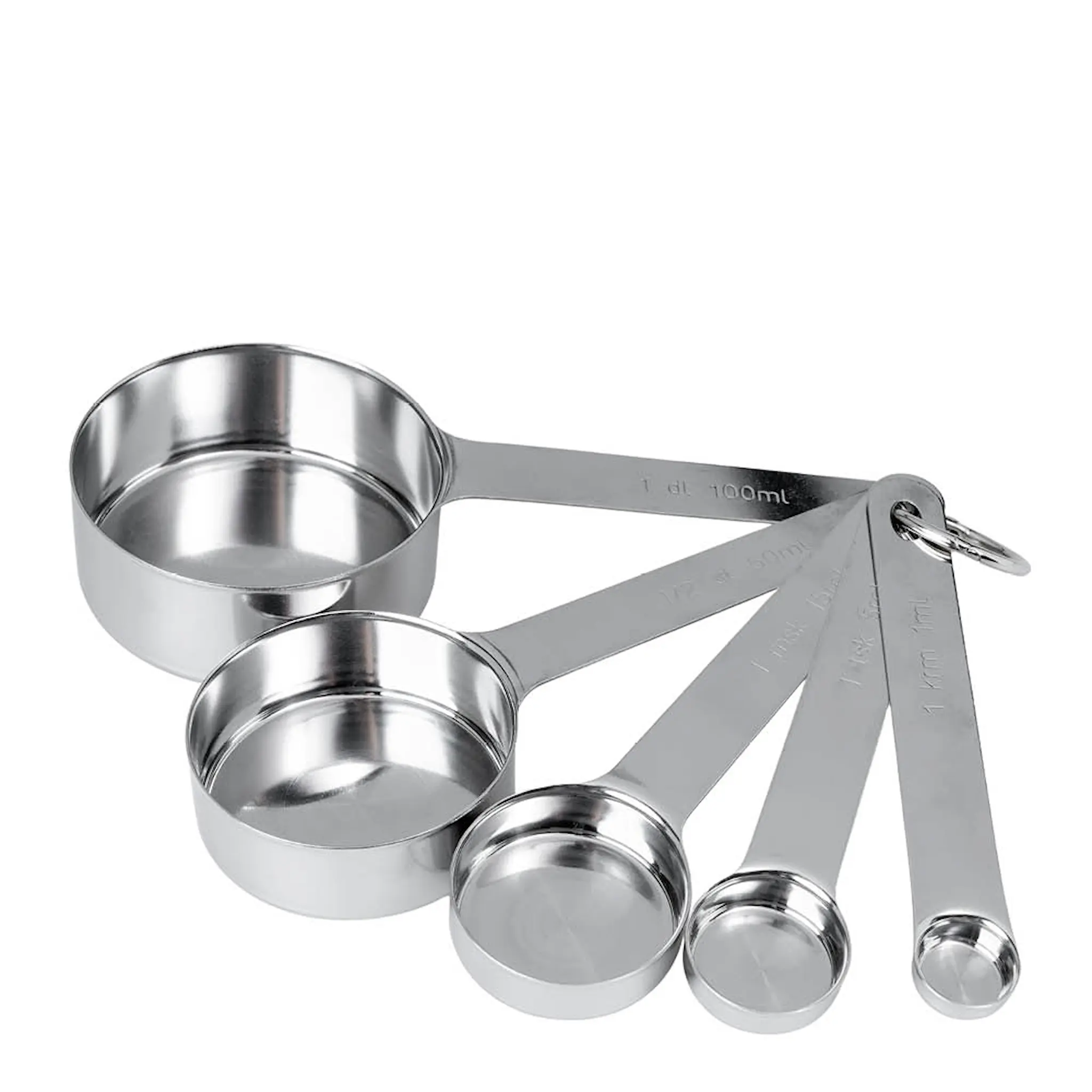 Anders Petter Steel Essential måttsats 5 delar borstat stål