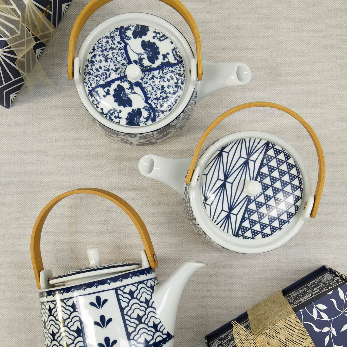 Tokyo Design Studio Tekanna blå B 1 L blå/vit