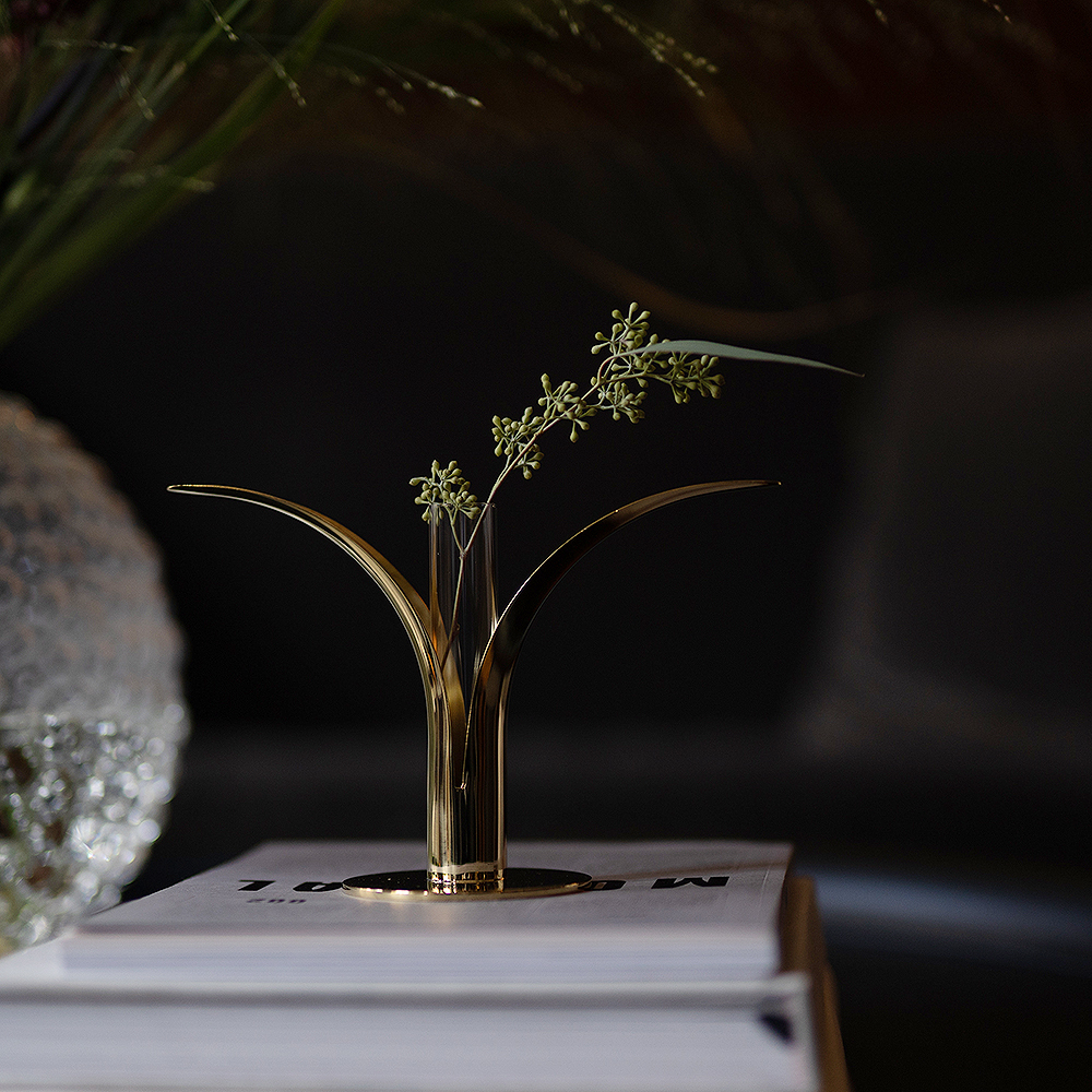 Skultuna Lily vase innsats til lysestake