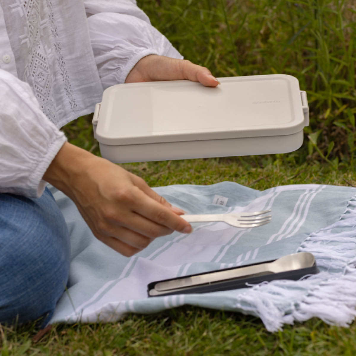 Brabantia Make & Take matlåda platt 1,1 L soft beige