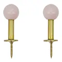 Ball väggkrok 5x2 cm 2-pack mässing/rosa