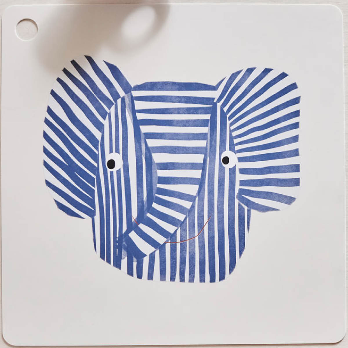 OYOY Erik Elefant bordsunderlägg 38 cm blå