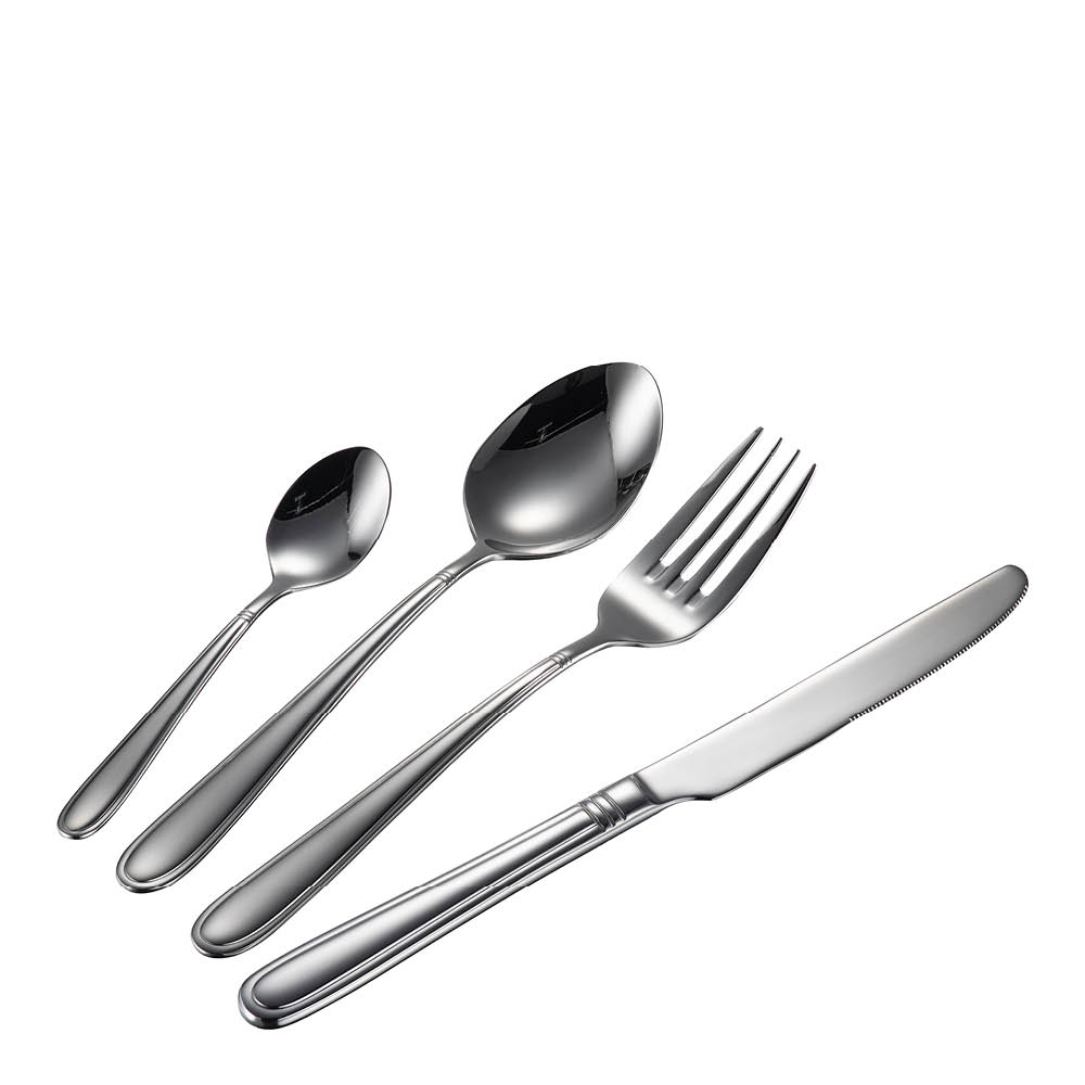 Modern House Lilje bestikksett 48 deler polert stål