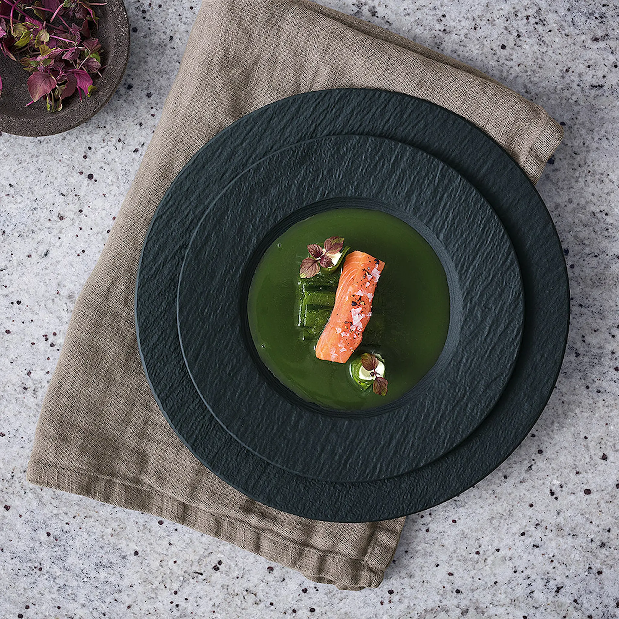 Villeroy & Boch Manufacture Rock Lautanen 27 cm Musta