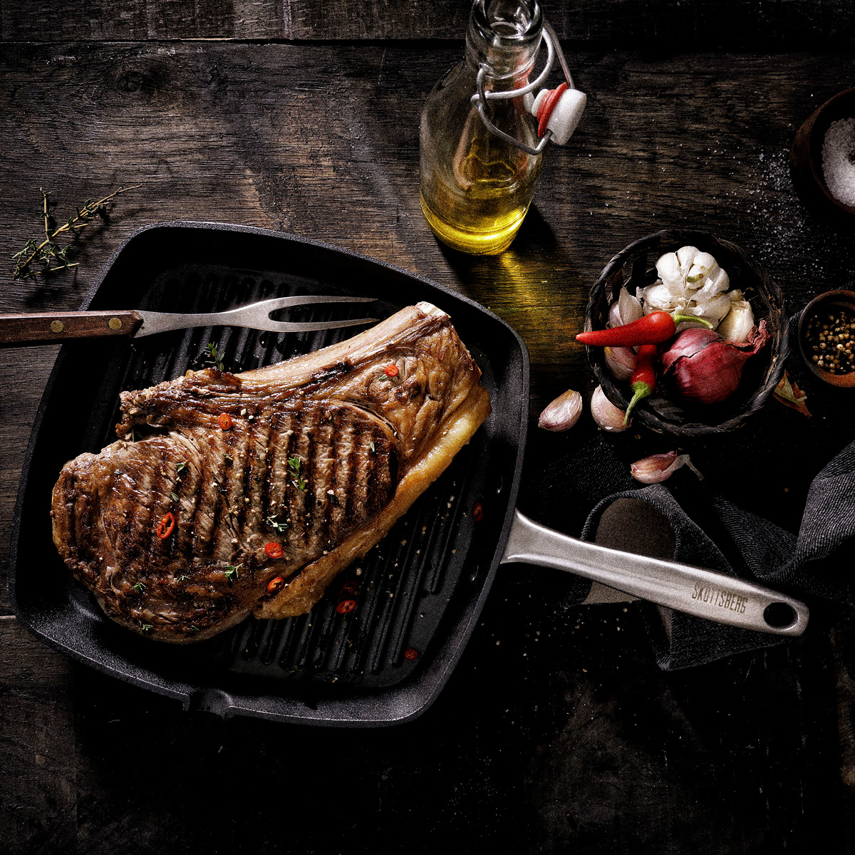 Skottsberg Grillpanna i gjutjärn 24 cm