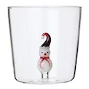 Jul vattenglas35 cl snögubbe