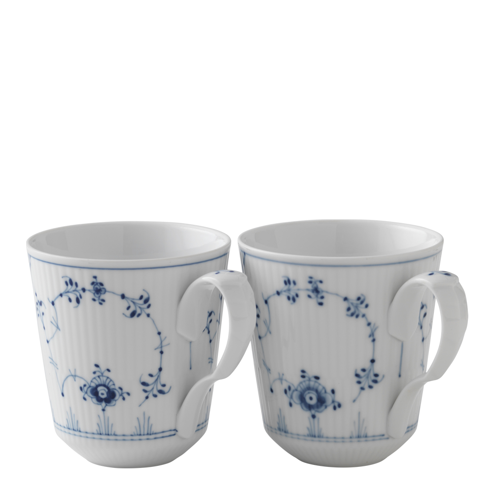 Royal Copenhagen Blue Fluted Plain mugg 38 cl 2-pack