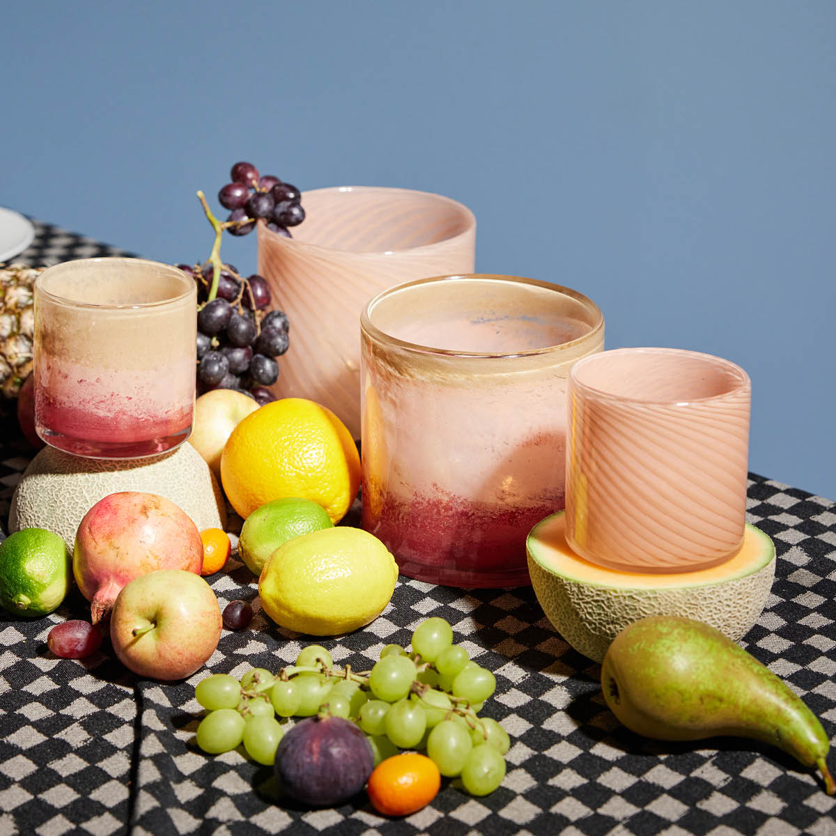 ByOn Calore lyslykt/skål 15 cm rosa/beige