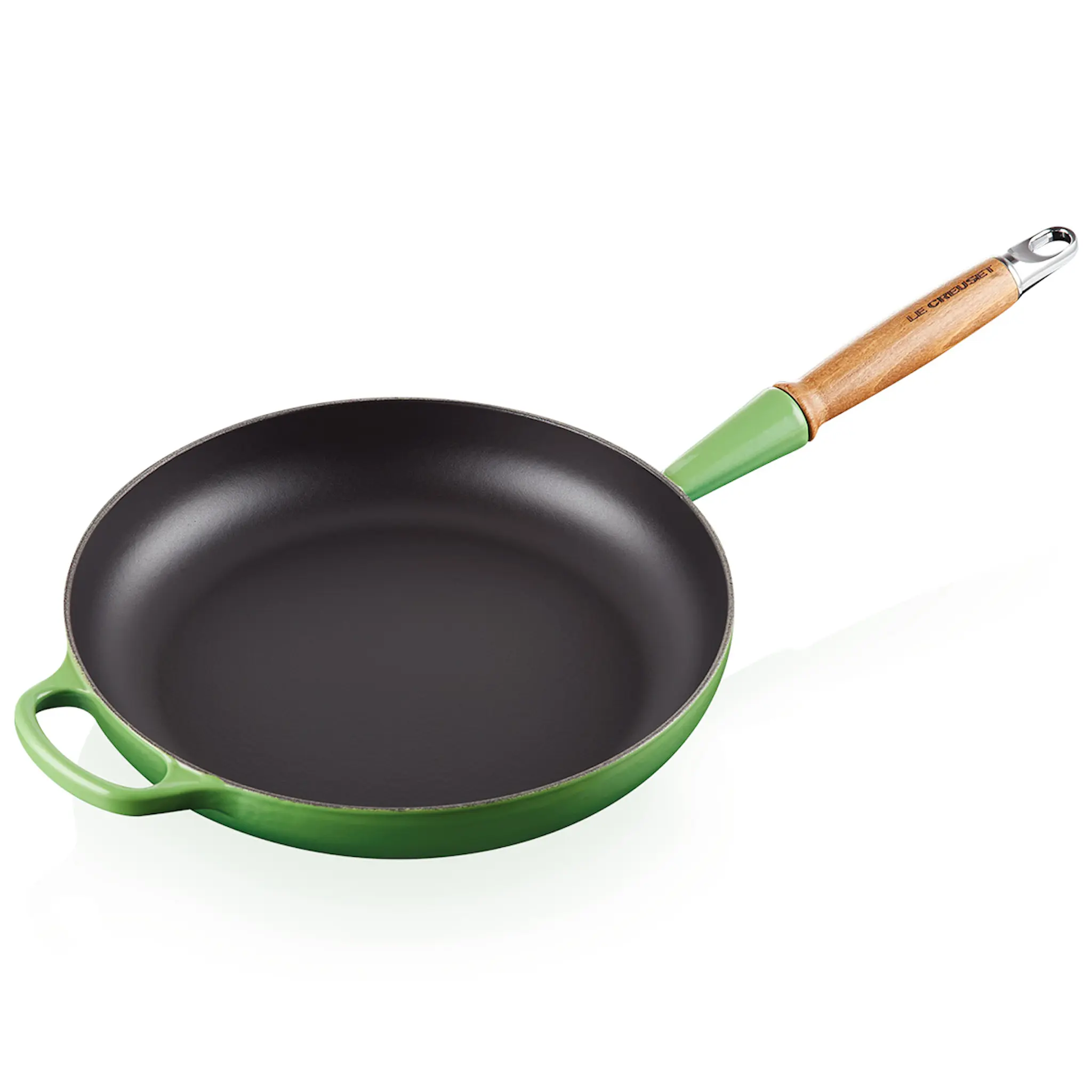 Le Creuset Signature Stekpanna med trähandtag 28 cm bamboo green