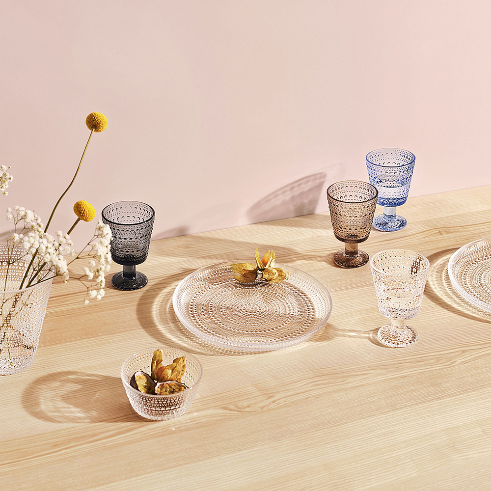 iittala Kastehelmi Glas på fot 2-pack Klar