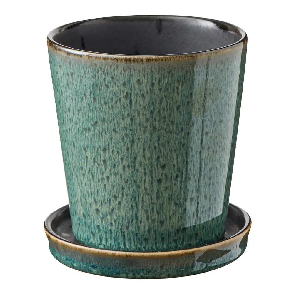 Skjuler Kukkaruukku 10 cm Vihreä/Musta