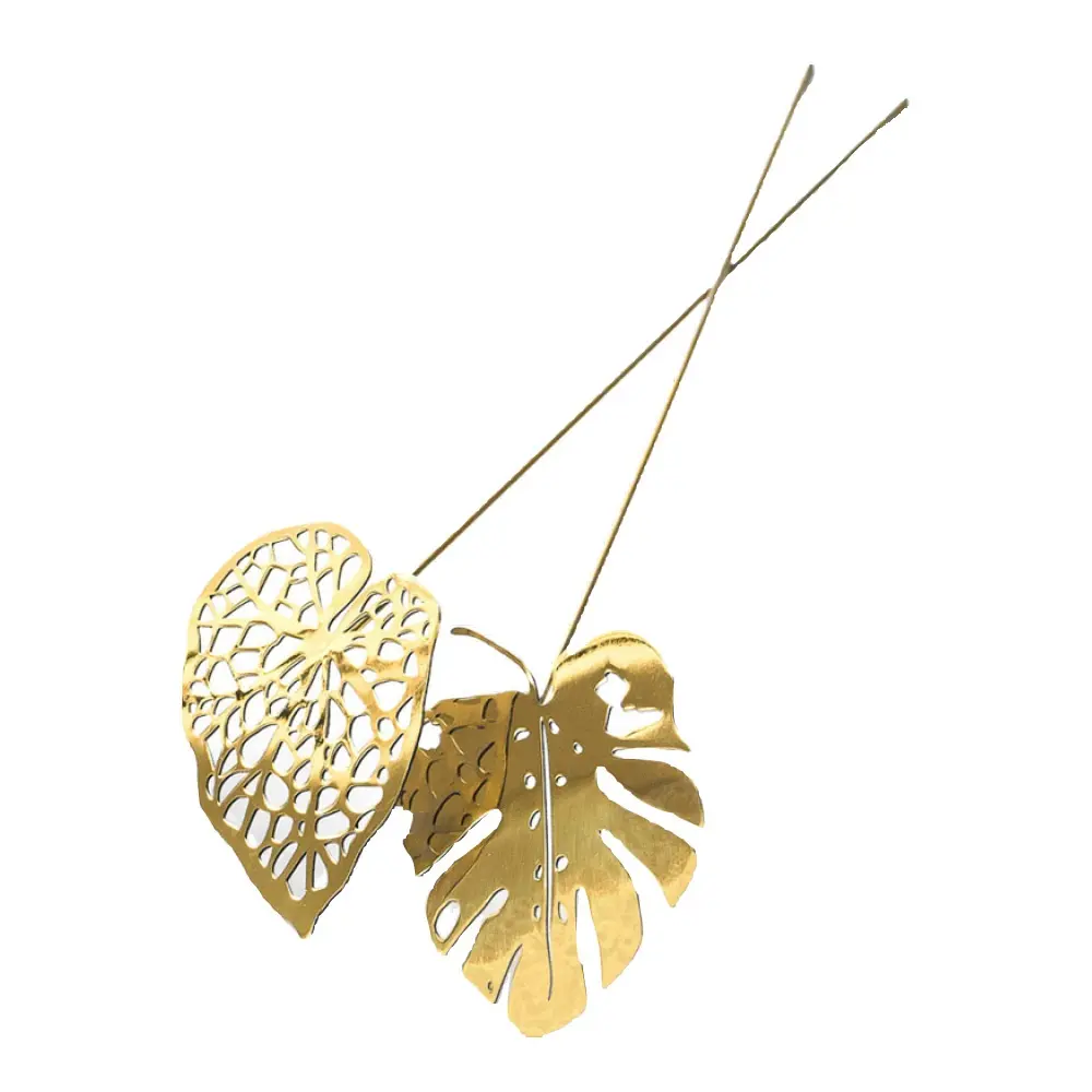 Brass Leaves Koristelehdet Water 2 kpl Messinki