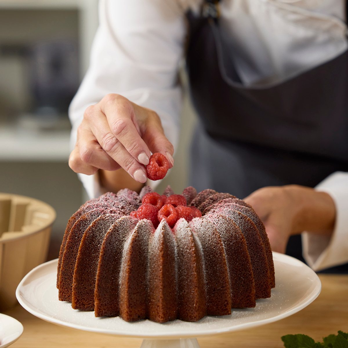 Blomsterberg Bakeform bundtform slice 24x10 cm rose gold