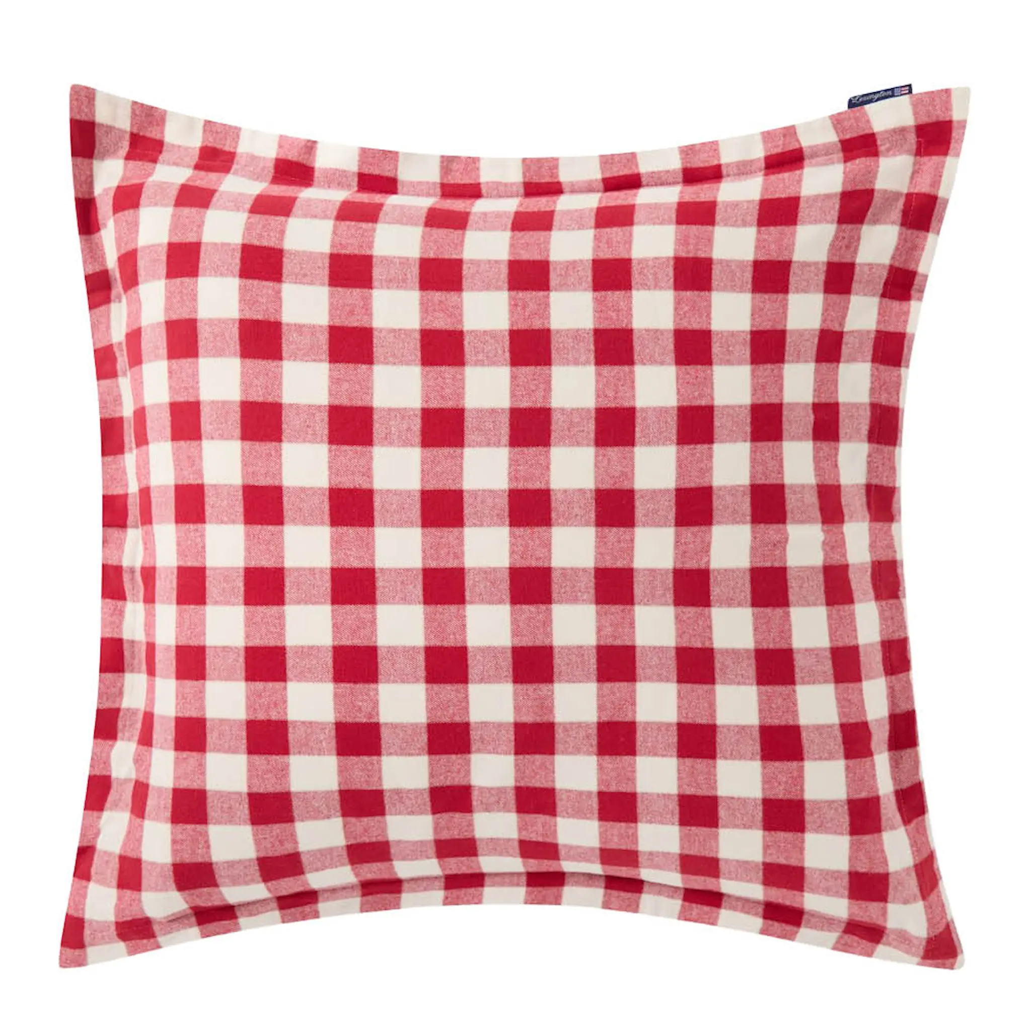 Lexington Örngott flanell 65x65 cm rutig röd/ljusbeige