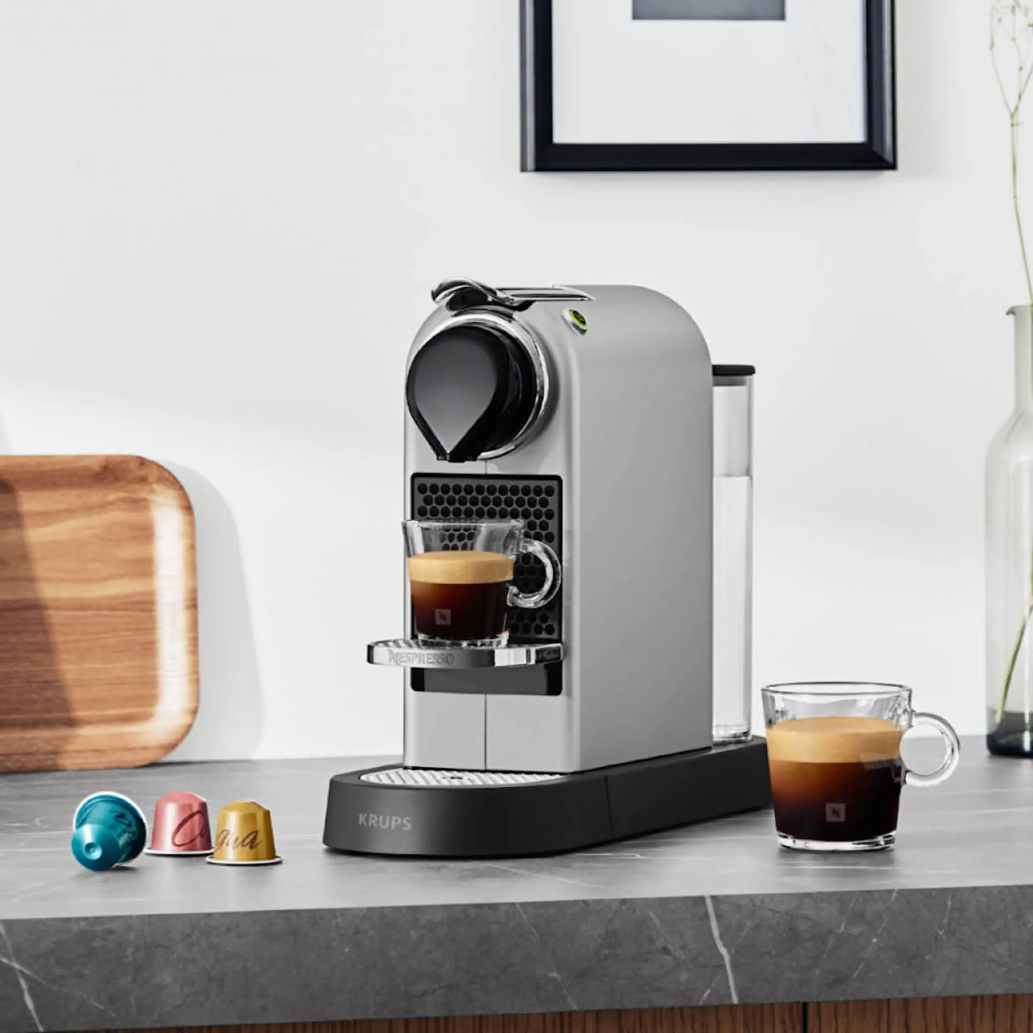 Nespresso Nespresso CitiZ Single Maskin 1 L Silver