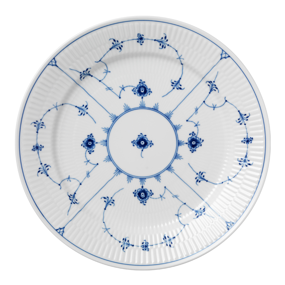 Royal Copenhagen Blue Fluted Plain tallrik flat 27 cm