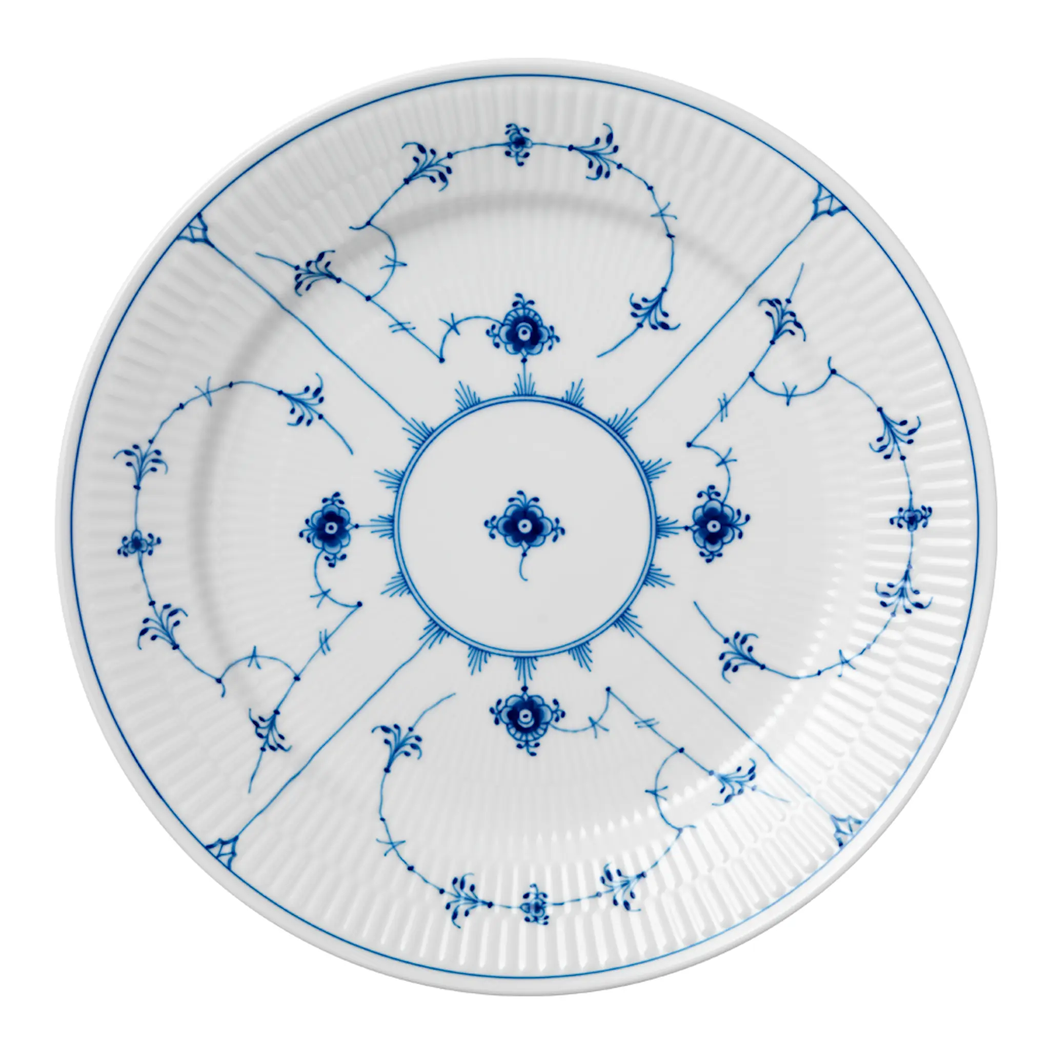Royal Copenhagen Blue Fluted Plain tallrik flat 27 cm