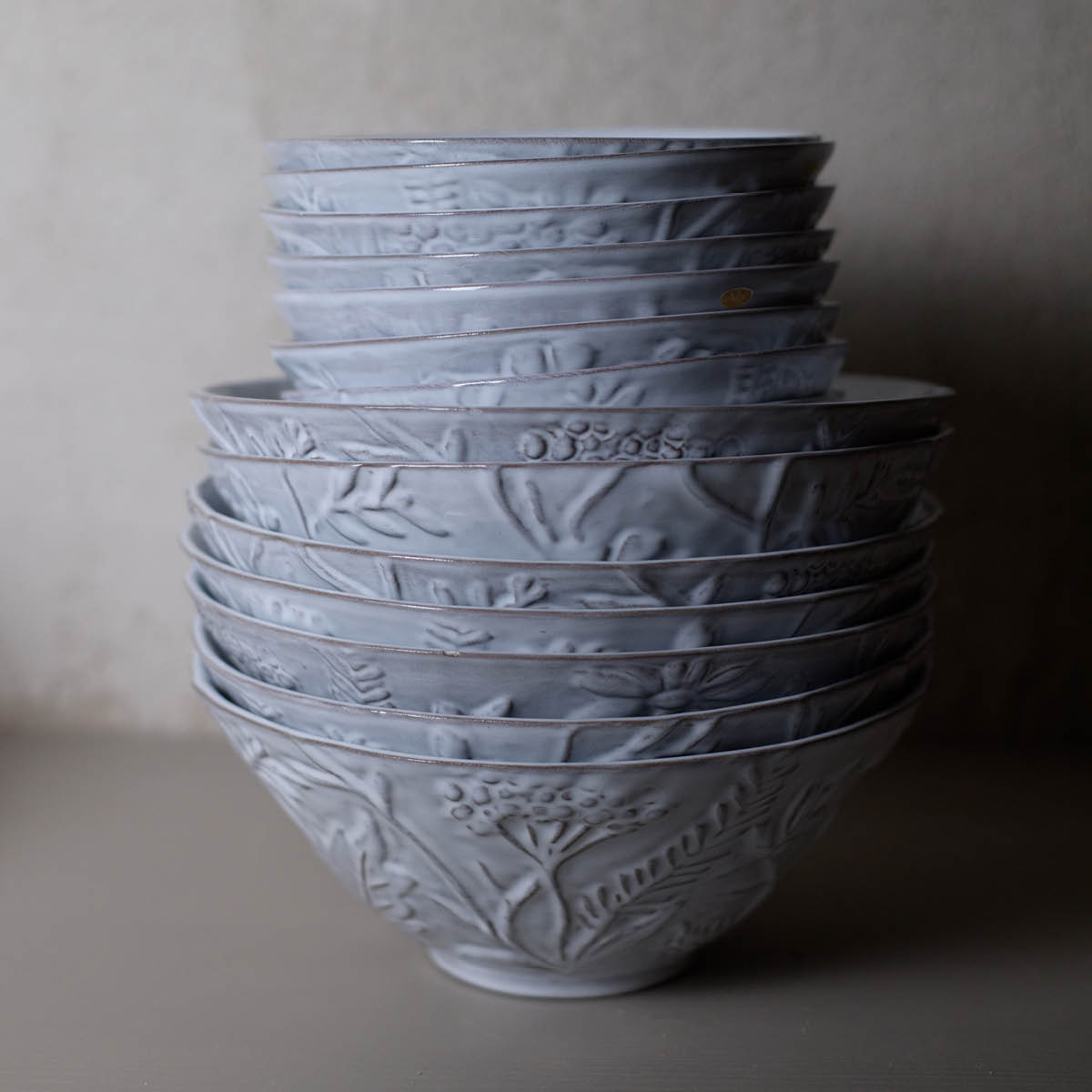 Nittsjö Flora skål parve 17 cm vit