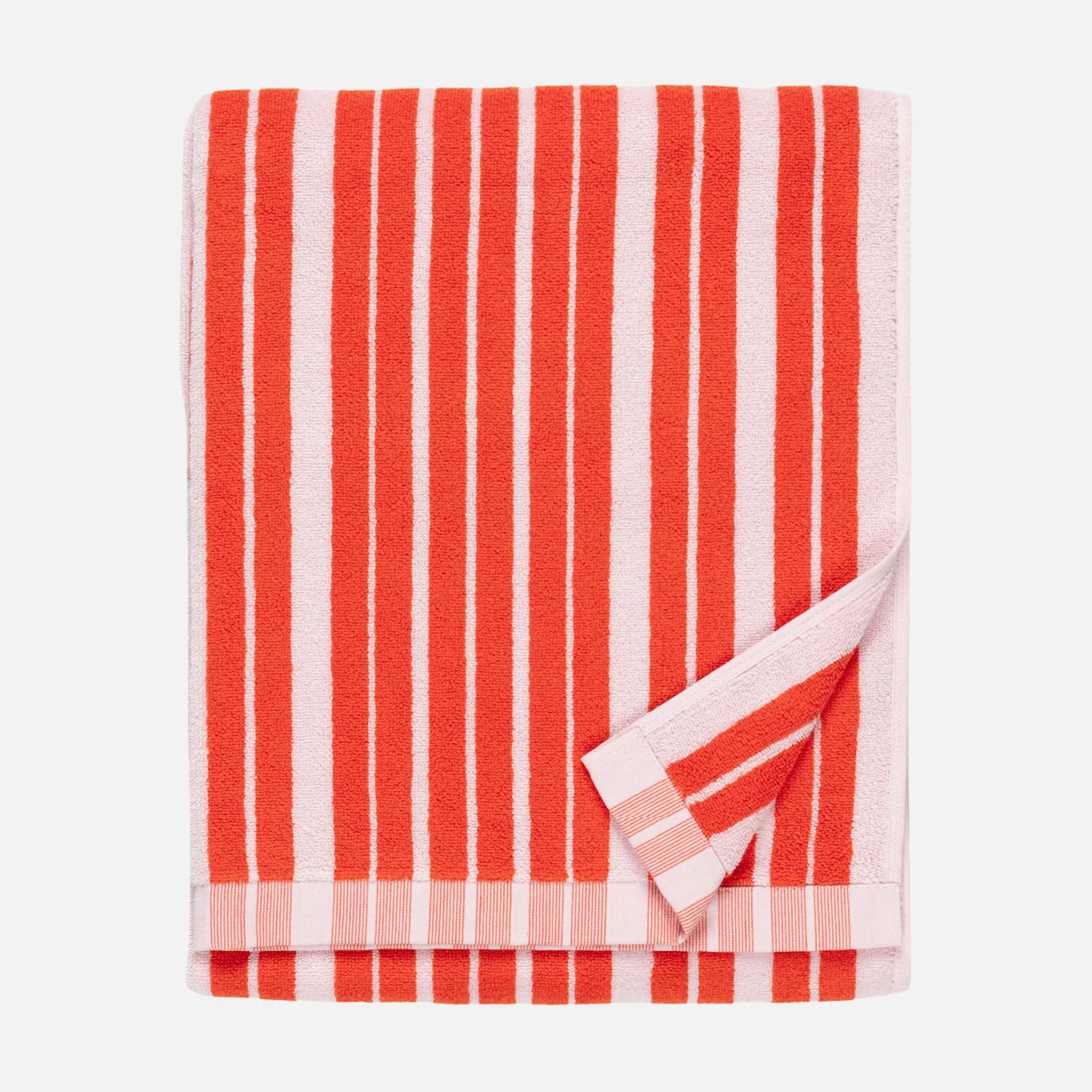 Marimekko Raide badlakan 70x150 cm röd/rosa