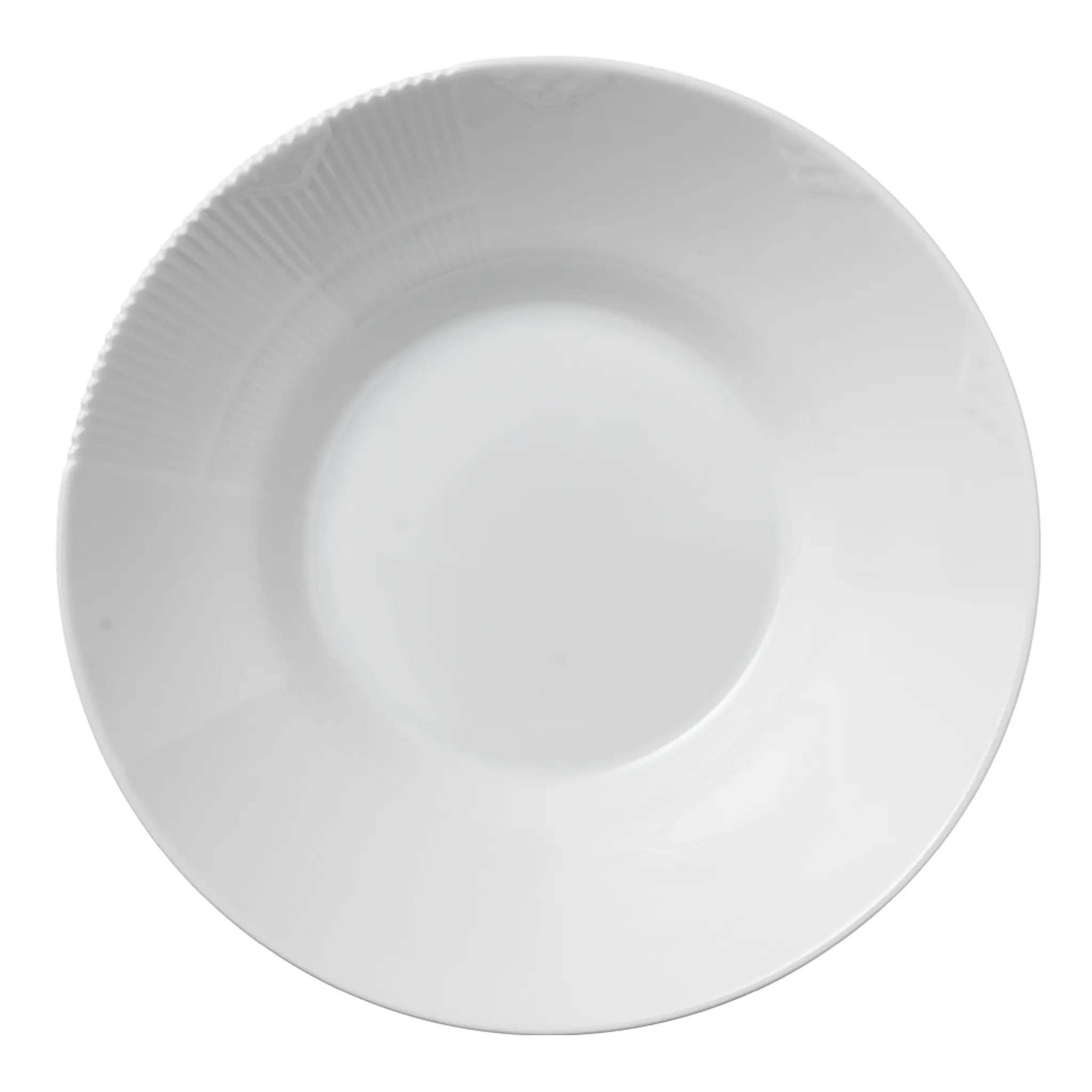 Royal Copenhagen White Elements Tallrik djup 25 cm