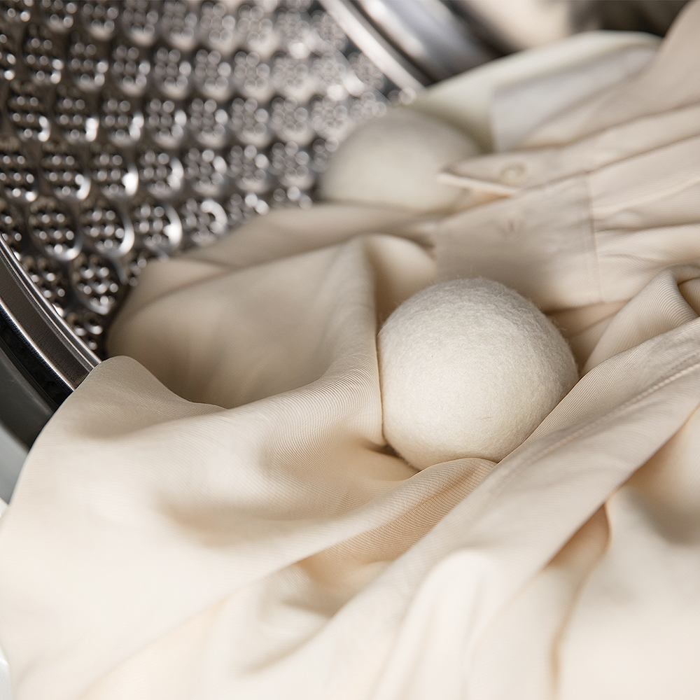 Steamery Torkbollar i ull för torktumlare 4-pack vit