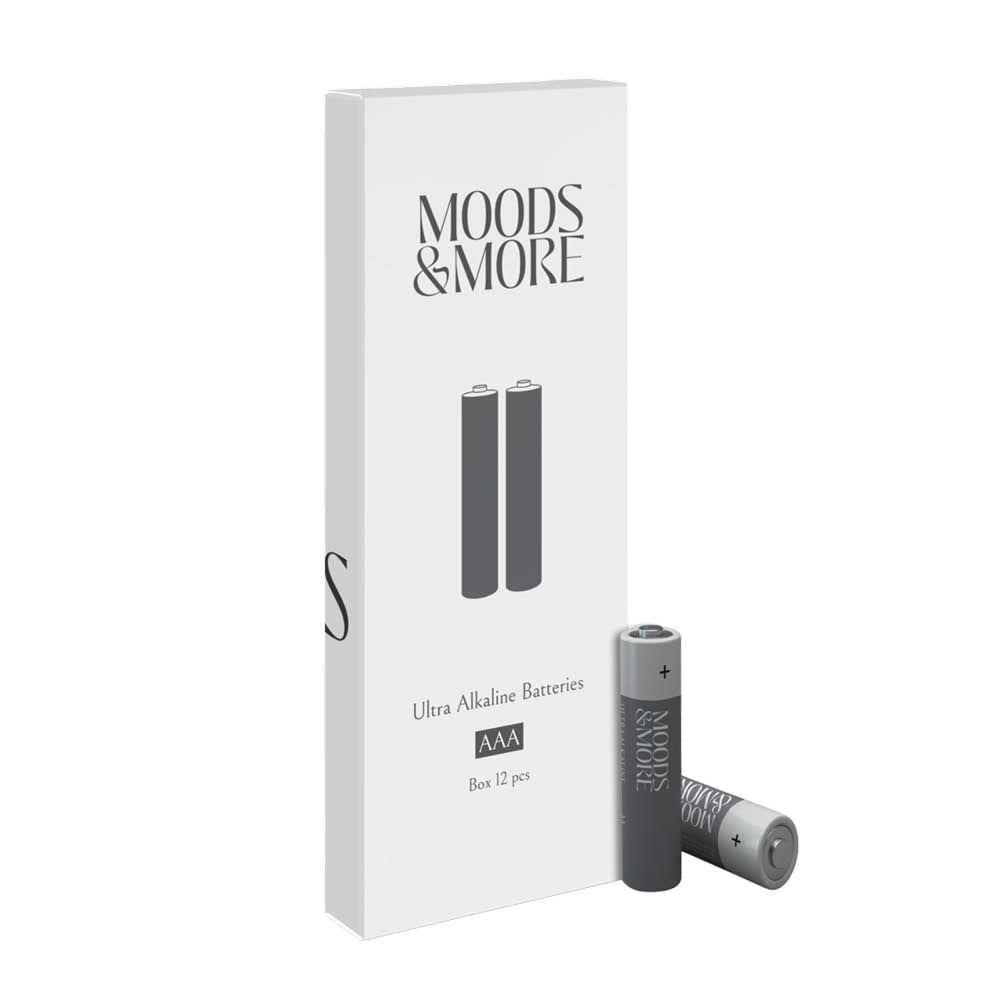 Moods & More AAA-batteri 12 stk svart