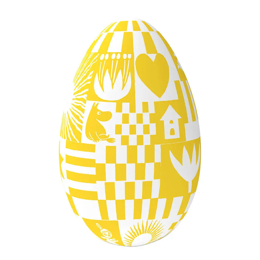 Muumi Juhlat Pääsiäismuna 22 cm Keltainen