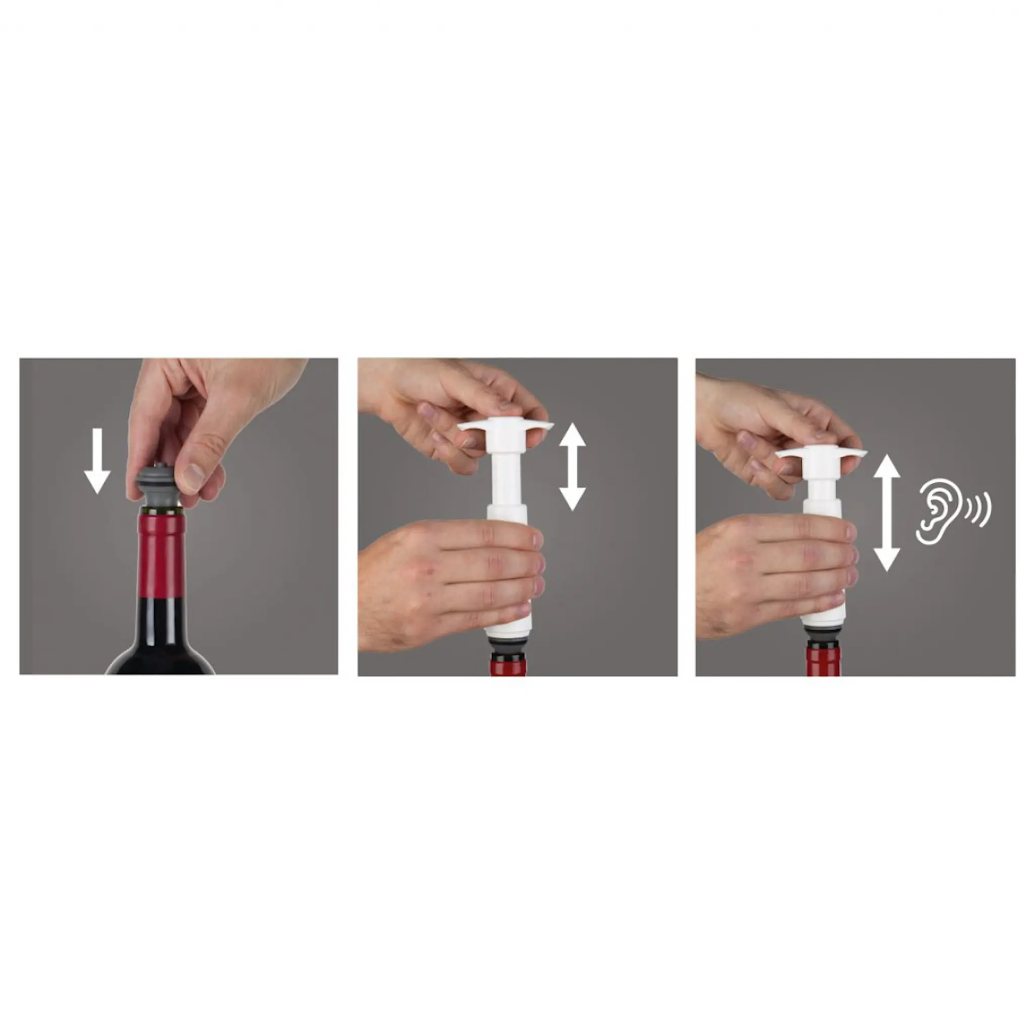Vacu Vin Wine Saver & 2 Stopper Giftbox Vit