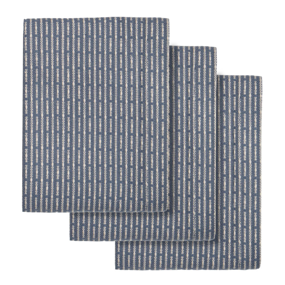 The Organic Company - Urban Kitchen Keittiöliina 18x35 cm 3 kpl Grey Blue Stone