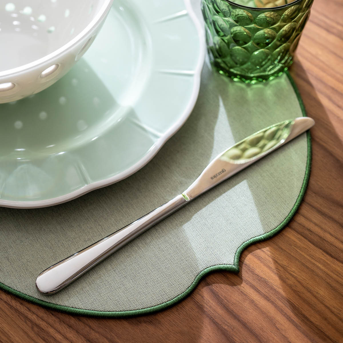 Guzzini Flowers bordbrikke 36x49 cm grønn