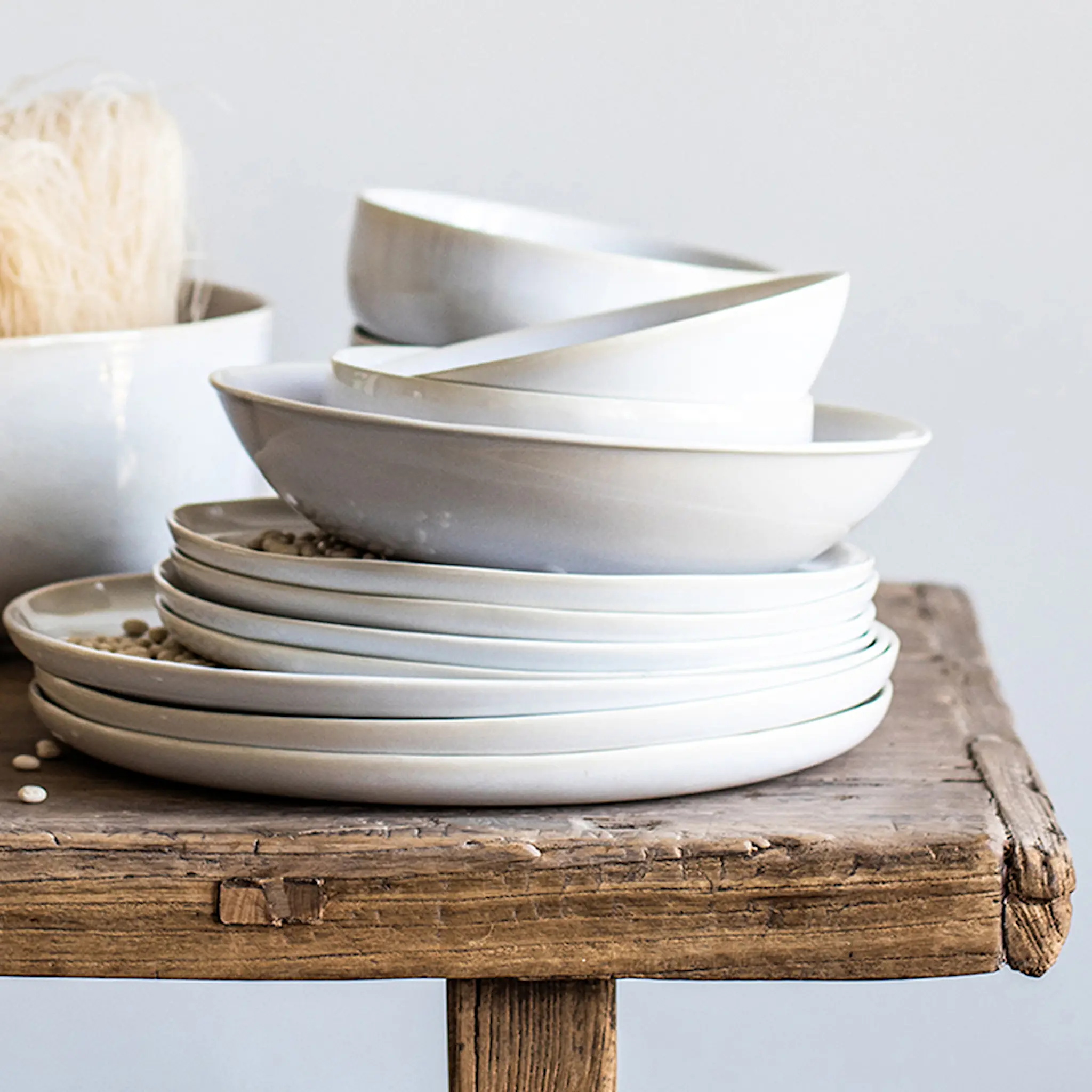 Tell Me More Vince Syvä lautanen 22,5 cm Valkoinen