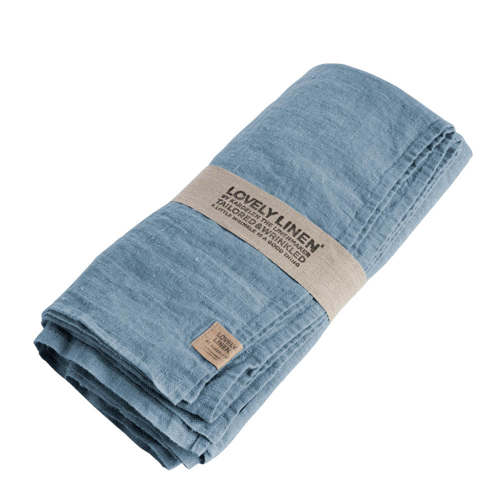 Lovely Linen Lovely pöytäliina pellava 145x380 cm Dusty Blue