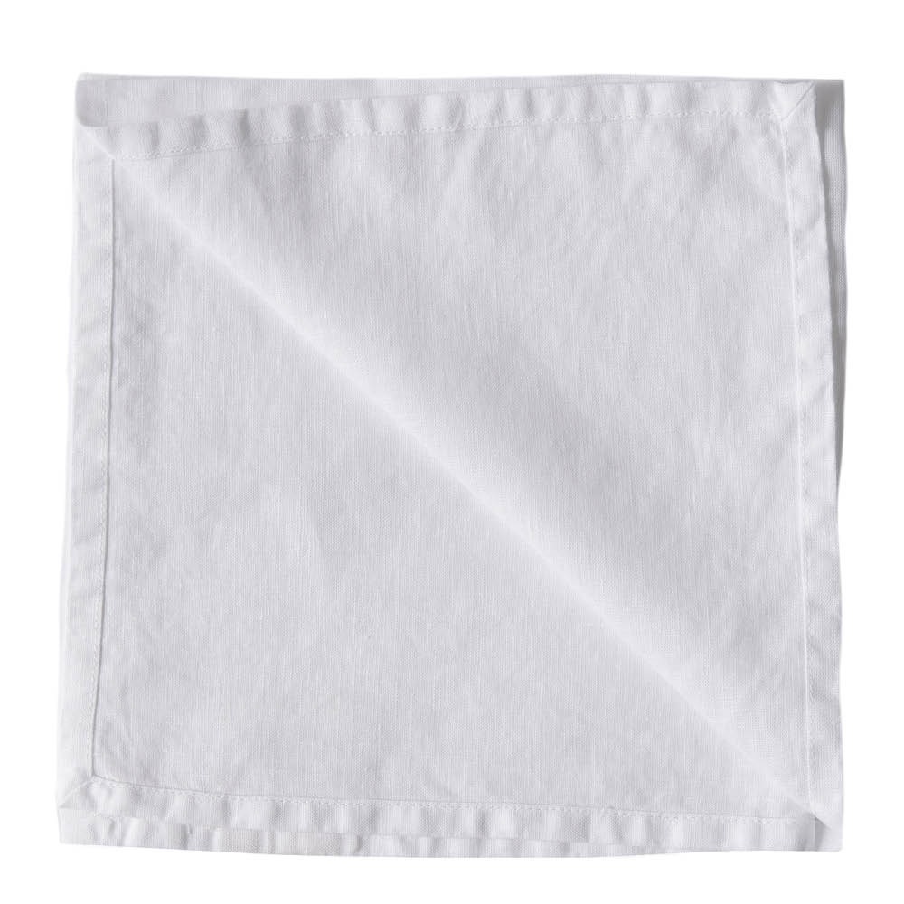 Tell Me More - Lautasliina pellava 45x45 cm Bleached White