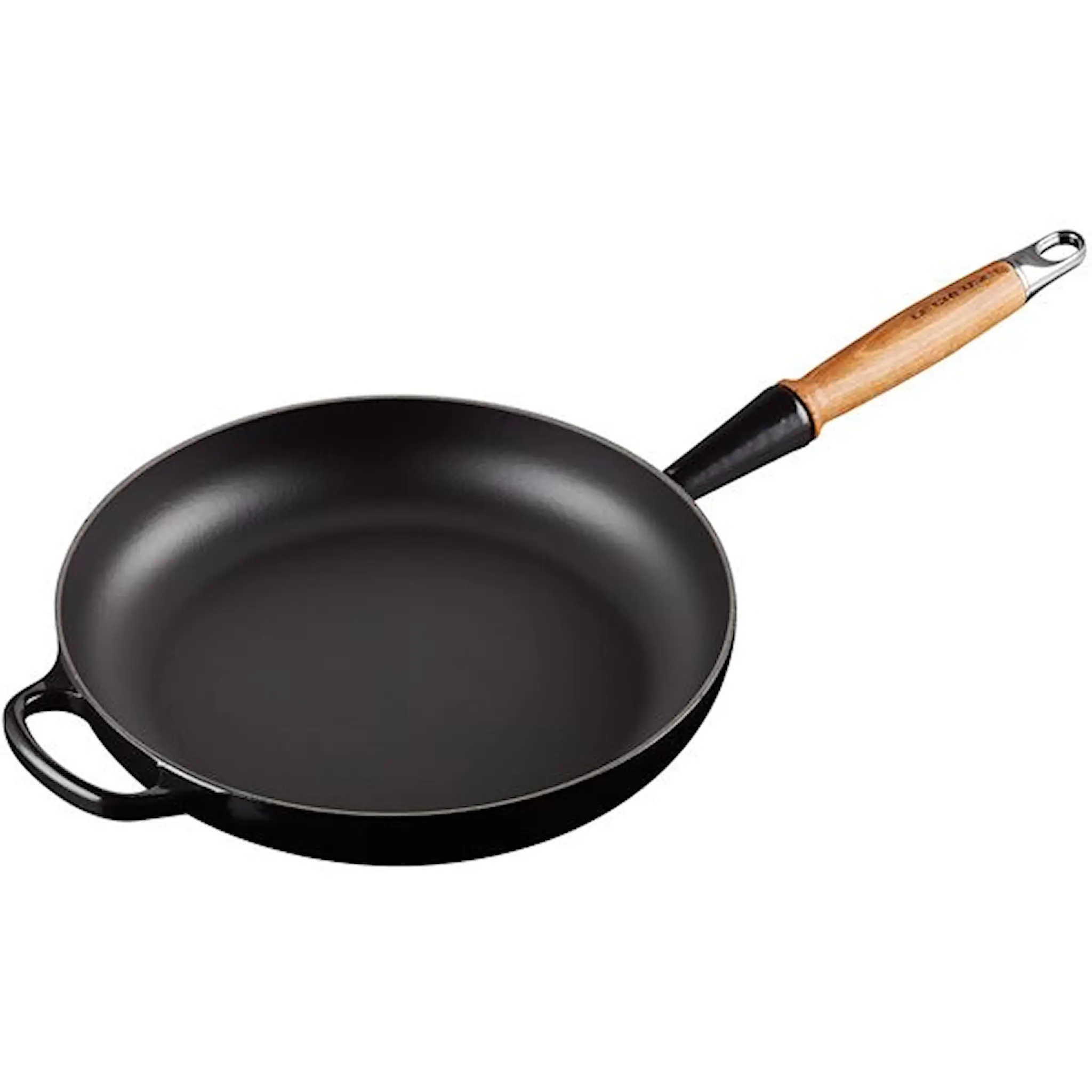 Le Creuset Signature Stekpanna med trähandtag 28 cm Black