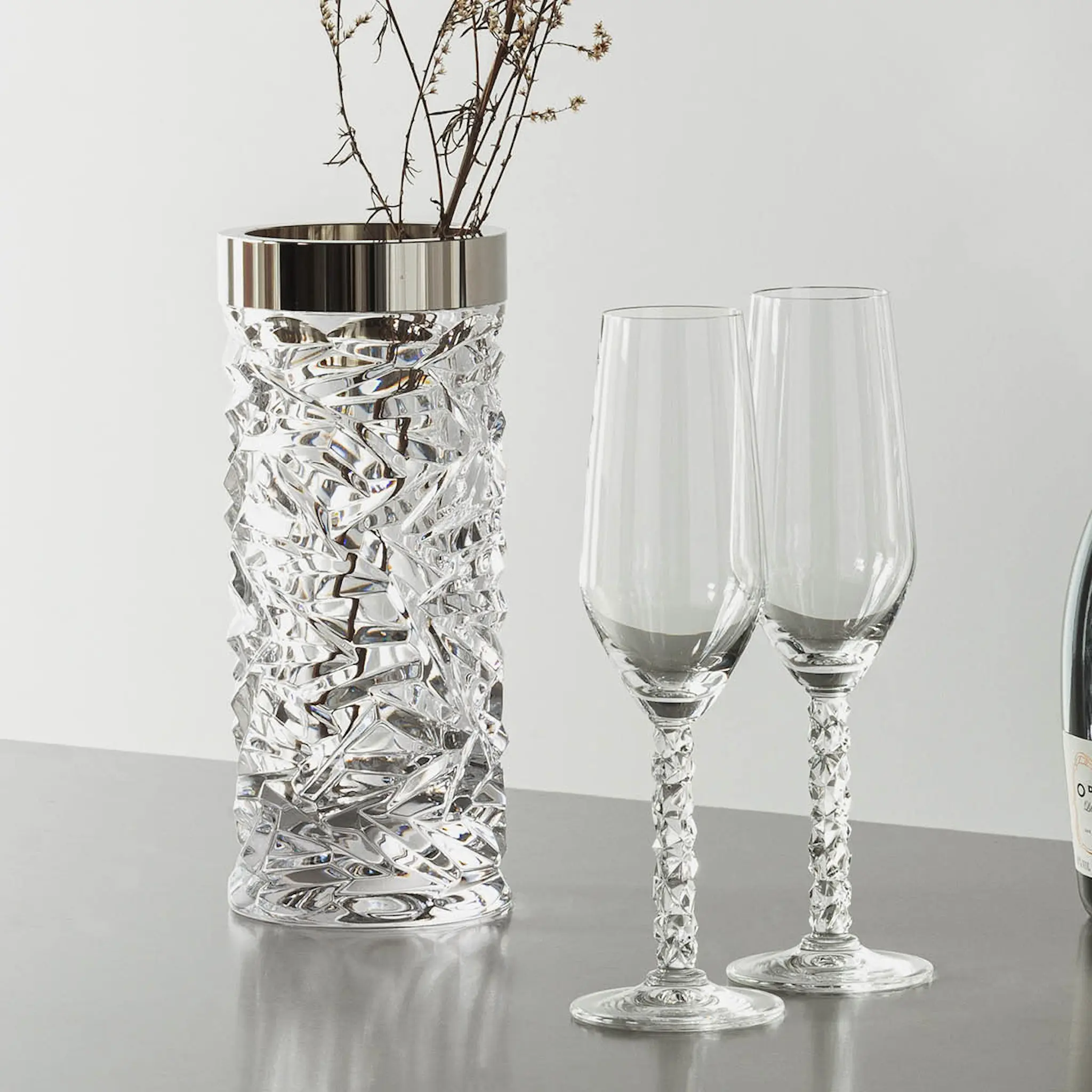 Orrefors Carat Vas Cylinder 25 cm