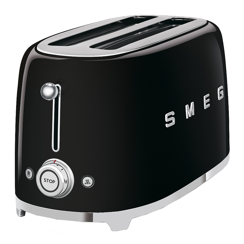 Smeg Smeg Brödrost 4 skivor TSF02 Svart