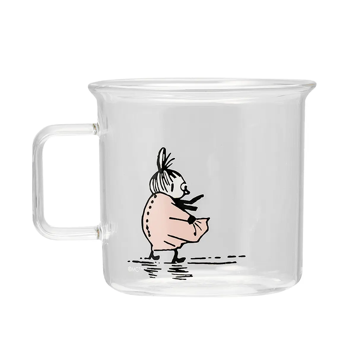 Muurla Mumin Glasmugg Lilla My 35 cl Klar