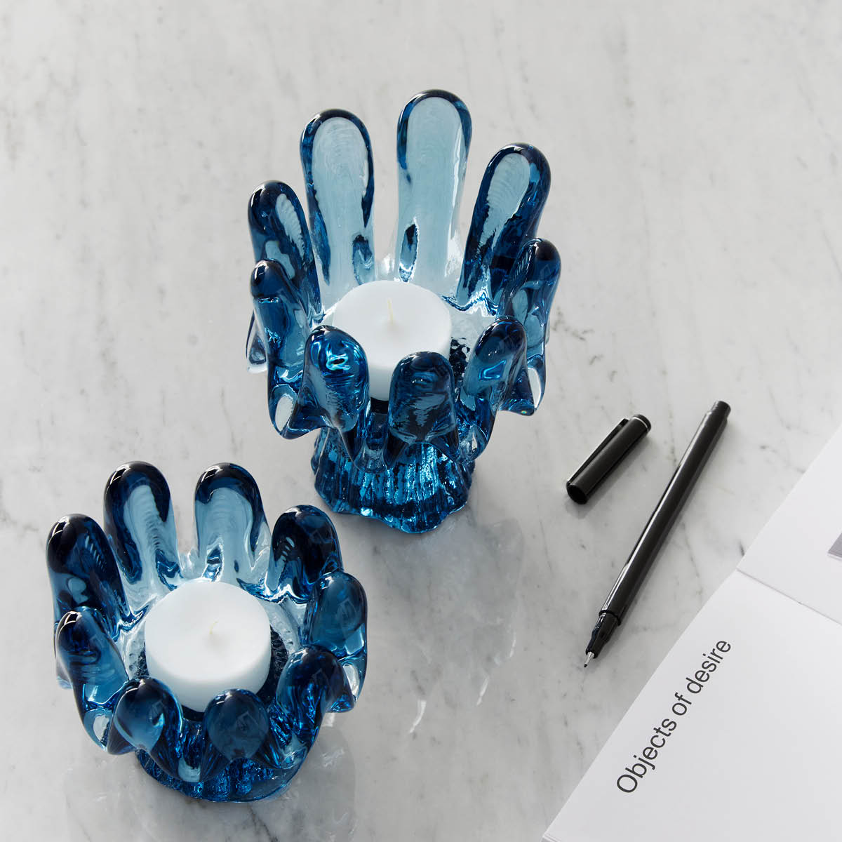 Kosta Boda Sunflower lyslykt 9,2 cm sirkulær