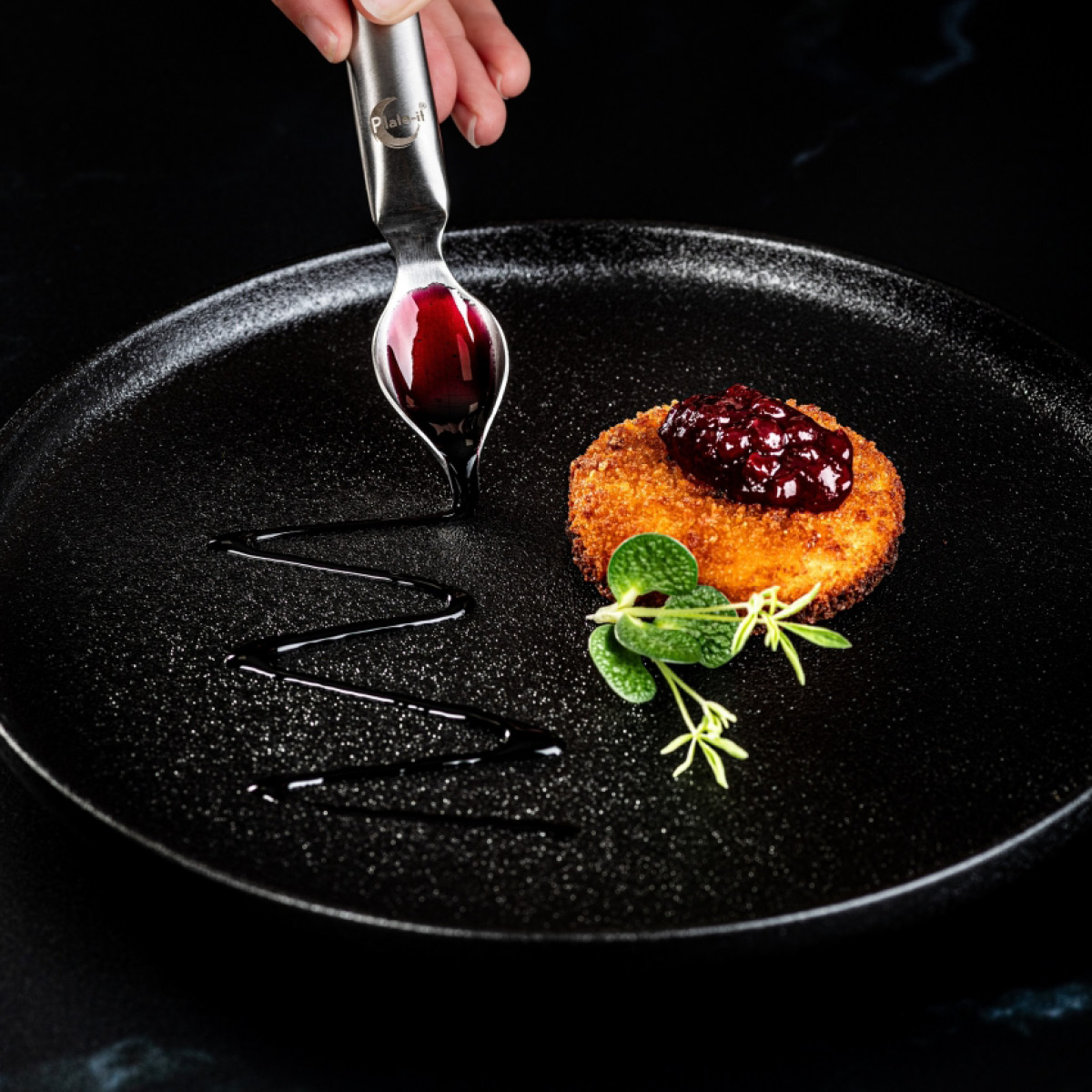 Plate It Dekorskje 27/20 cm 2 stk stål matt