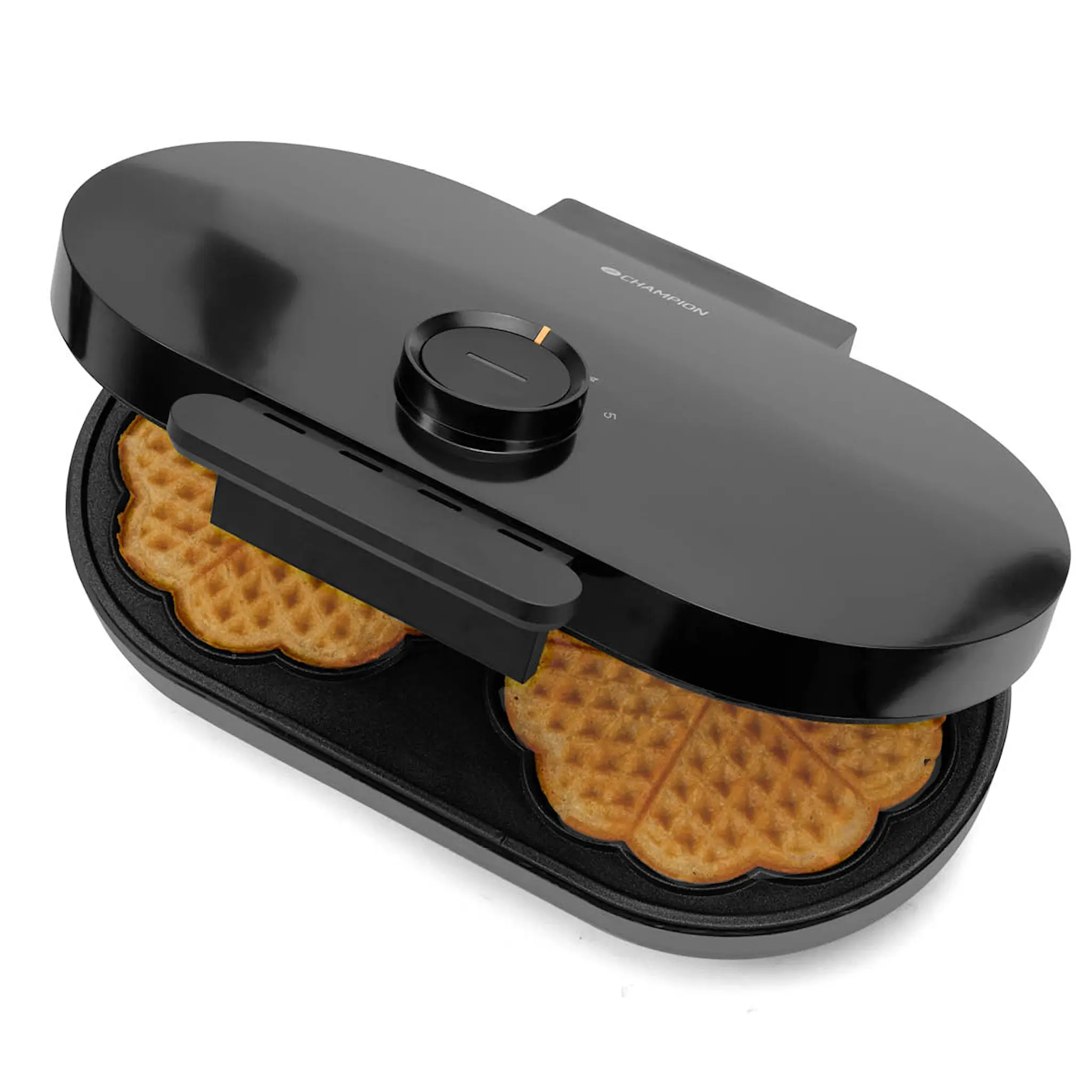 CHAMPION Dubbelt våffeljärn VJ600 1600W svart