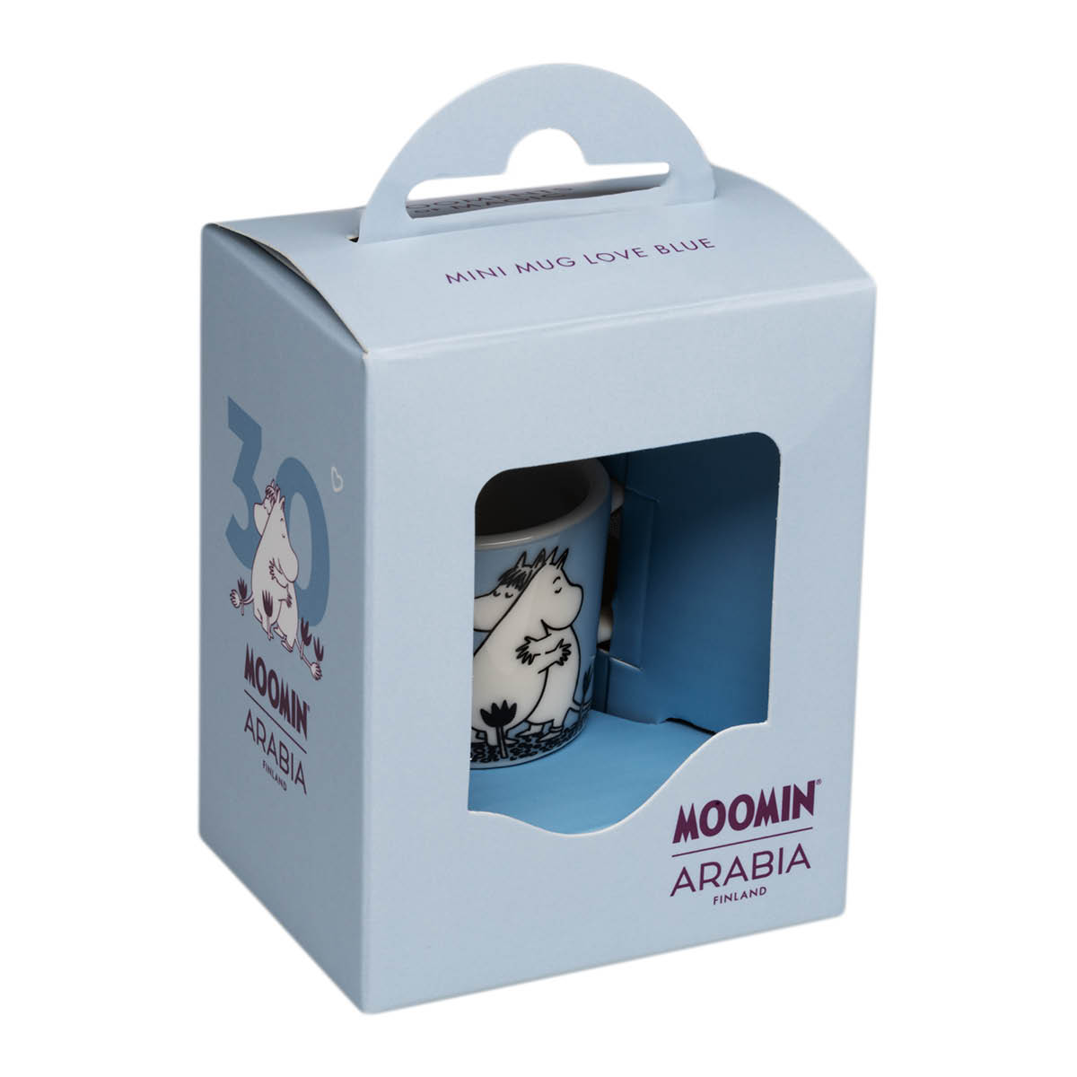 Moomin Arabia Muumimuki mini 3 cm Rakkaus Sininen (lahjapakkaus)