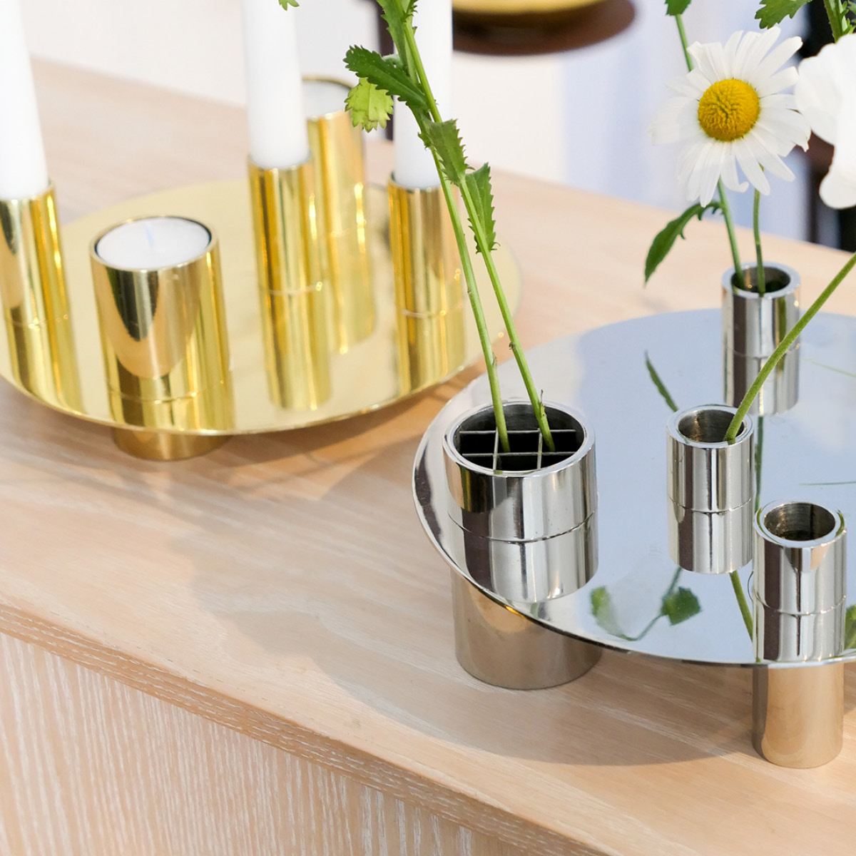 Klong Awa vase/lysestake 20x7,5 cm rustfri