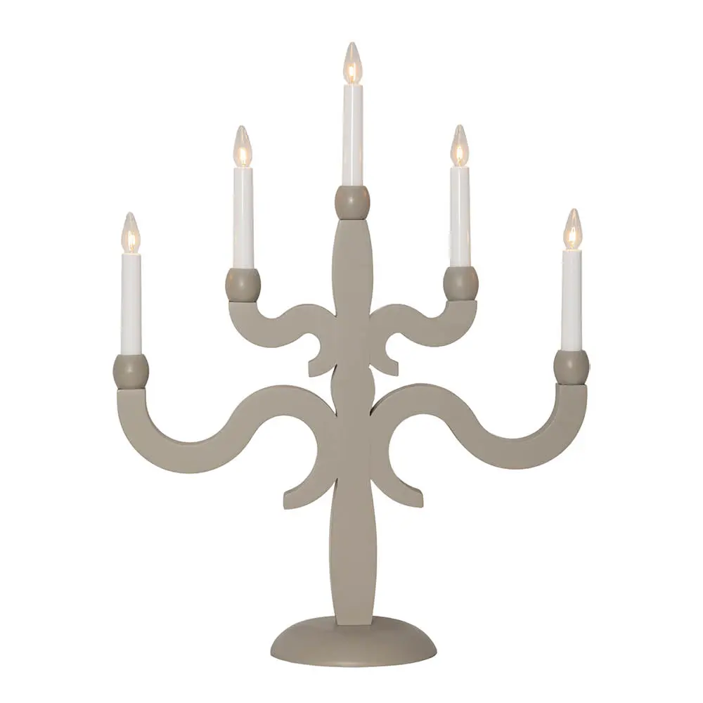 Canna adventtikynttelikkö 55 cm 5-haarainen beige