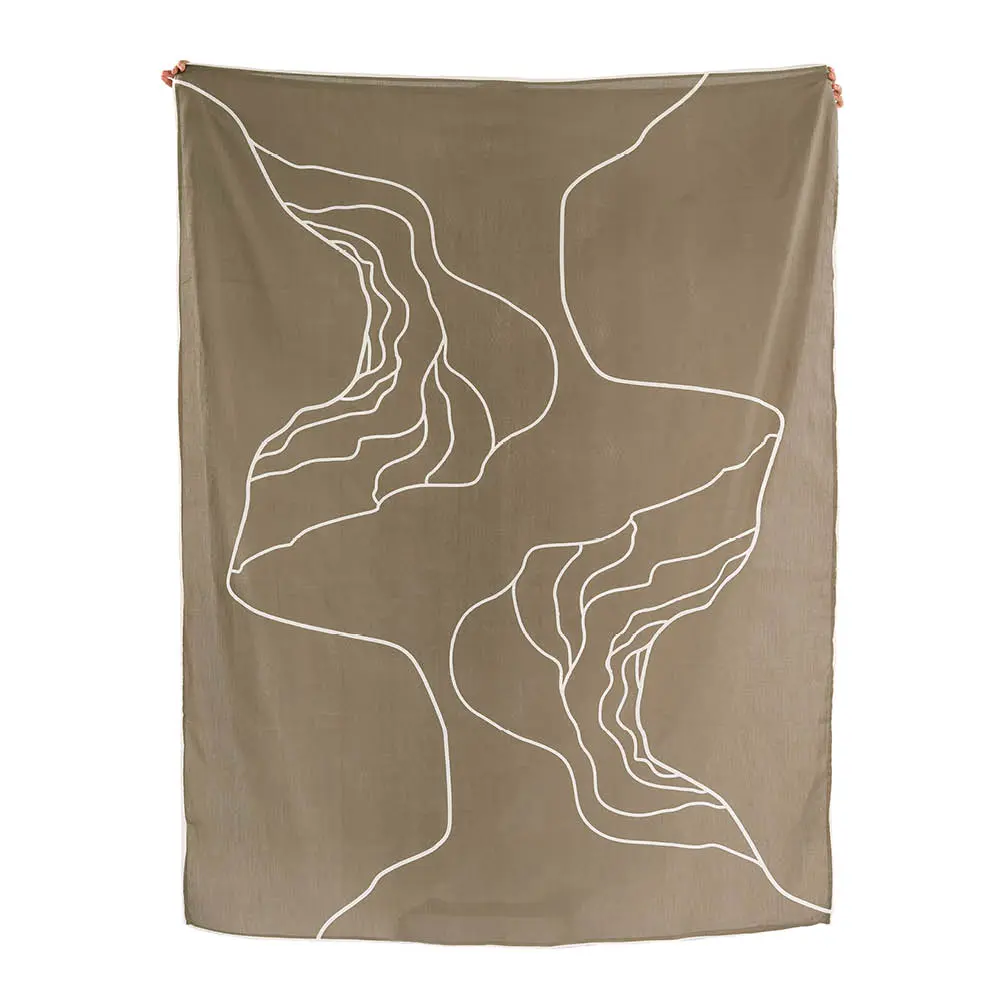 Reconnect sjal 140x180 cm leire