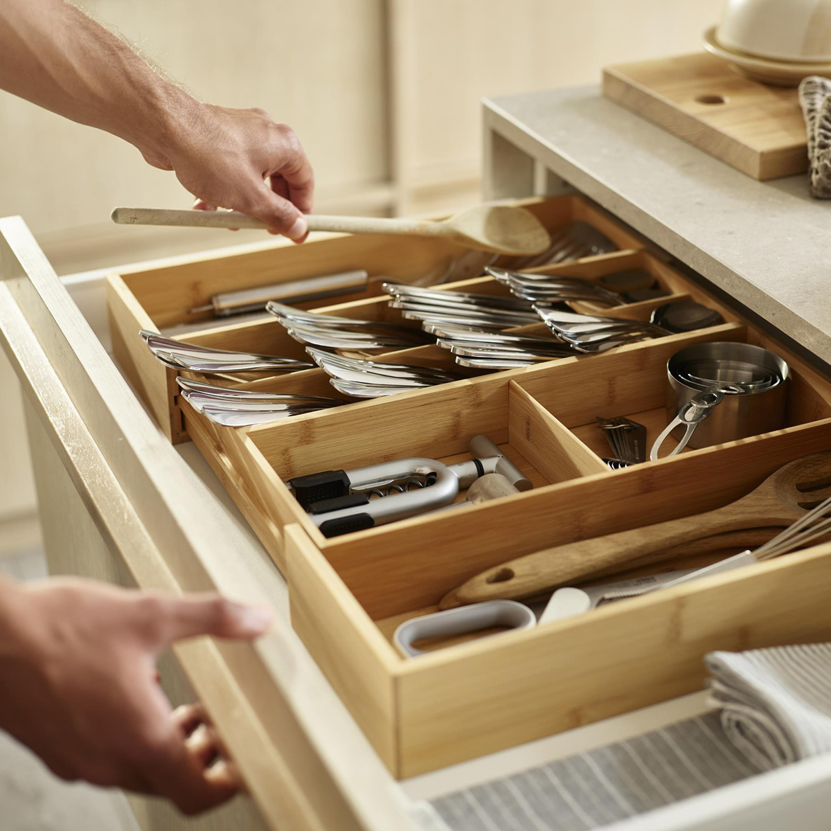 Joseph Joseph Drawerstore bestickorganisatör 10 rum natur